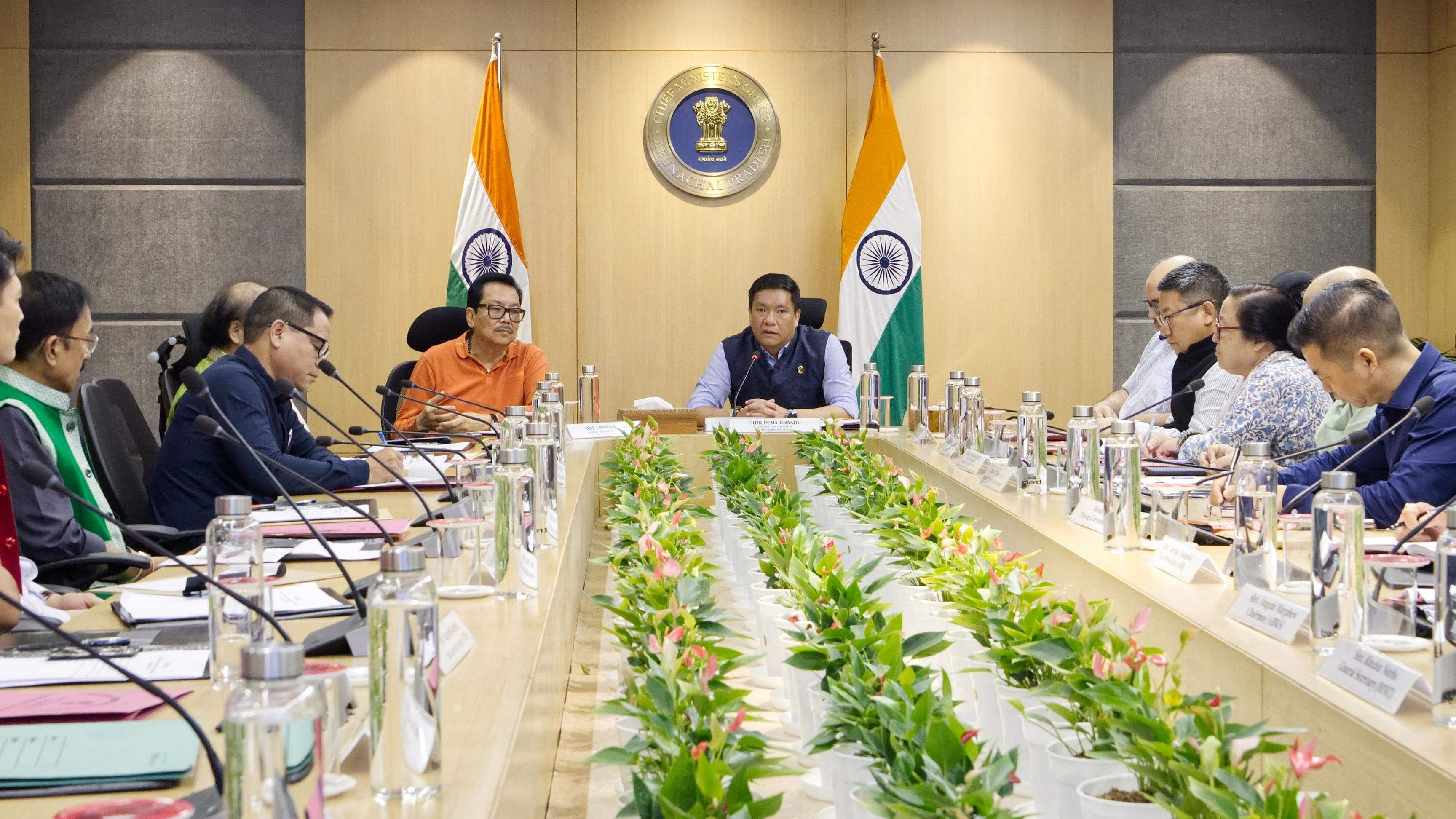 <div class="paragraphs"><p>CM Pema Khandu in a meeting with Community Based Organisations at Itanagar on Tuesday. </p></div>